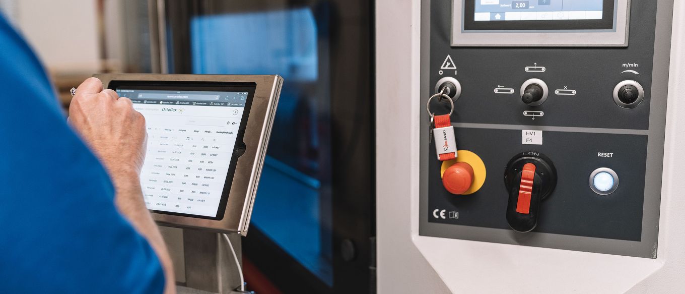 Einstellungen Maschine Oberflächenbearbeitung 